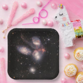 Stephan's Quintet 5 Galaxies Deep Field James Webb Papieren Bordje (Feest)