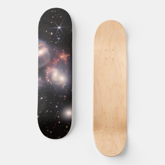Stephan's Quintet 5 Galaxies Deep Field James Webb Persoonlijk Skateboard (Voorkant)