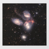 Stephan's Quintet 5 Galaxies Deep Field James Webb Raamsticker (Vel)