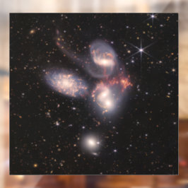 Stephan's Quintet 5 Galaxies Deep Field James Webb Raamsticker