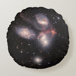 Stephan's Quintet 5 Galaxies Deep Field James Webb Rond Kussen