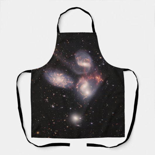 Stephan's Quintet 5 Galaxies Deep Field James Webb Schort (Voorkant)