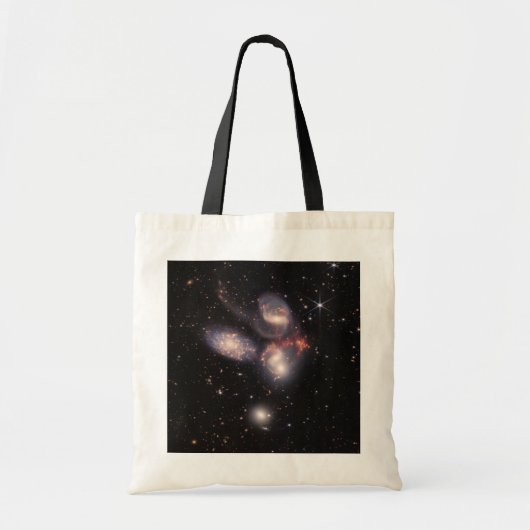 Stephan's Quintet 5 Galaxies Deep Field James Webb Tote Bag (Voorkant)