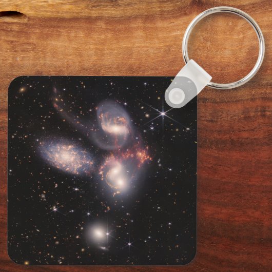 Stephan's Quintet 5 sterrenstelsels Deep Field Jam Sleutelhanger (Achterkant)