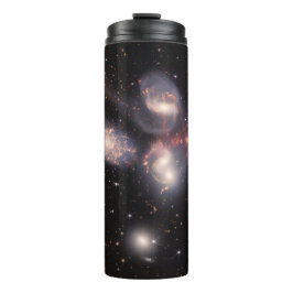 Stephan's Quintet 5 sterrenstelsels diep veld Jame Thermosbeker