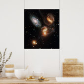 Stephan's Quintet afdruk Poster (Keuken)