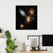 Stephan's Quintet afdruk Poster (Thuiskantoor)