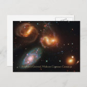 Stephans Quintet deep space star-sterrensterrenste Briefkaart (Voorkant / Achterkant)