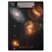 Stephans Quintet deep space star-sterrensterrenste Klembord (Voorkant)