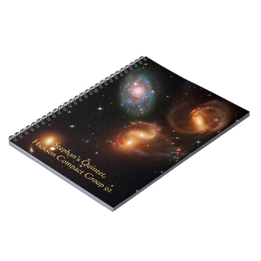 Stephans Quintet deep space star-sterrensterrenste Notitieboek (Linkerzijde)