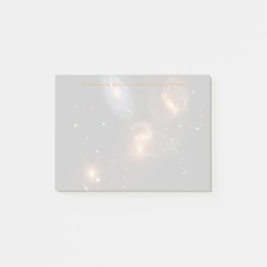 Stephans Quintet deep space star-sterrensterrenste Post-it® Notes (Voorkant)