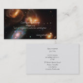 Stephans Quintet deep space star-sterrensterrenste Visitekaartje (Voorkant / Achterkant)