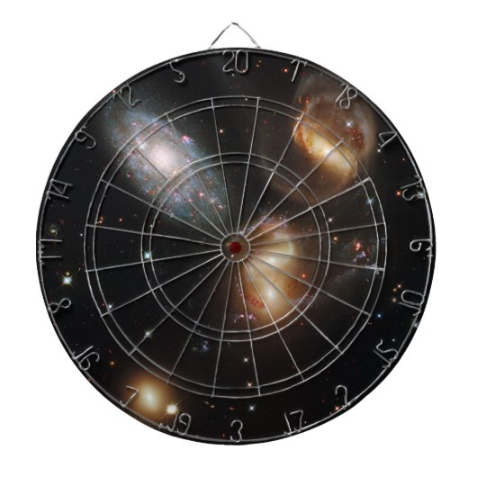 Stephan's Quintet: Een Galactisch Wrak Dartbord (Voorkant)