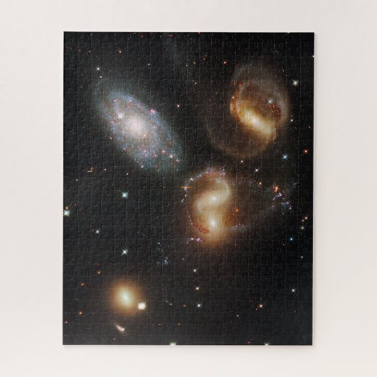 Stephan's Quintet: een galactisch wrak Legpuzzel (Verticaal)