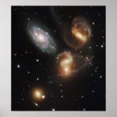 Stephan's Quintet: Een Galactisch Wrak Poster (Voorkant)