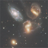 Stephan's Quintet: een galactisch wrak Sticker (Voorkant)