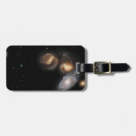 Stephan's Quintet Galaxies Bagagelabel (Voorkant horizontaal)