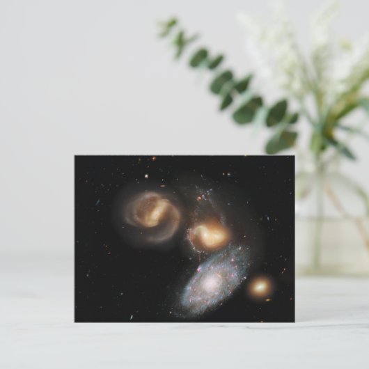 Stephan's Quintet Galaxies Briefkaart (Staand voorkant)