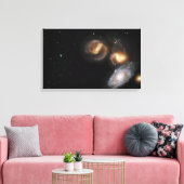 Stephan's Quintet Galaxies Canvas Afdruk (Insitu (Woonkamer))