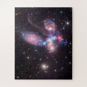Stephan's Quintet Galaxies | Hubble & JWST Legpuzzel (Verticaal)