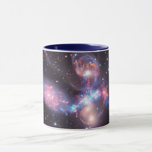 Stephan's Quintet Galaxies | Hubble & JWST Mok (Midden)