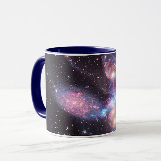 Stephan's Quintet Galaxies | Hubble & JWST Mok (Voorkant links)