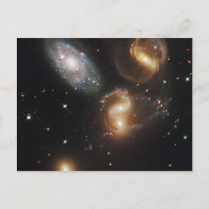 Stephan's Quintet Galaxies (Hubble Telescope) Briefkaart