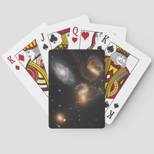 Stephan's Quintet Galaxies (Hubble Telescope) Pokerkaarten (Achterkant)