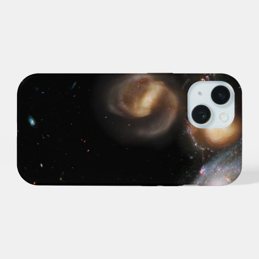 Stephan's Quintet Galaxies iPhone 15 Case (Achterkant horizontaal)