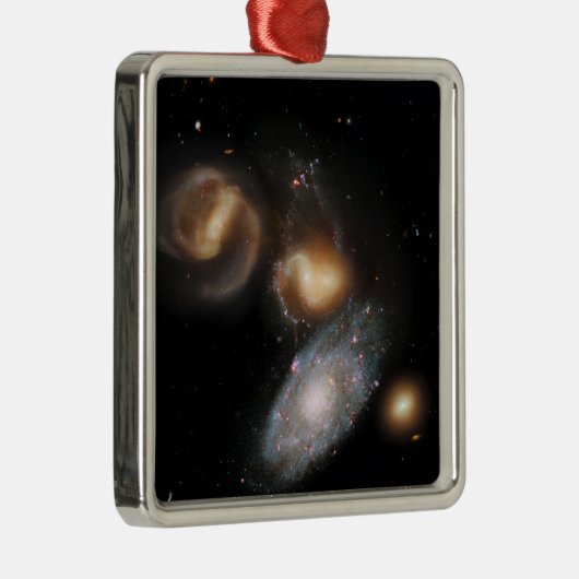 Stephan's Quintet Galaxies Metalen Ornament (Rechts)