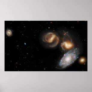 Stephan's Quintet Galaxies Poster