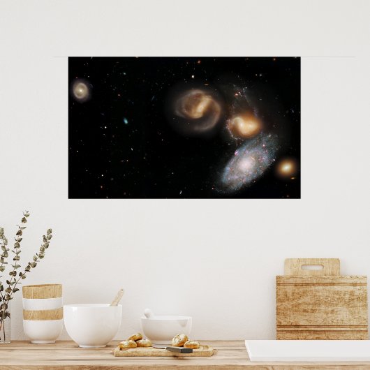 Stephan's Quintet Galaxies Poster (Keuken)