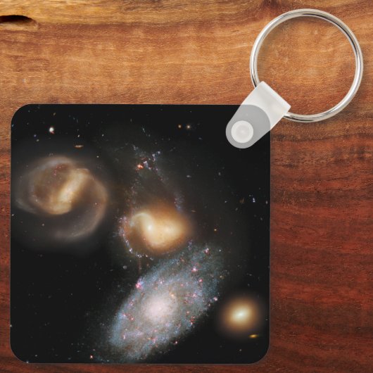 Stephan's Quintet Galaxies Sleutelhanger (Achterkant)