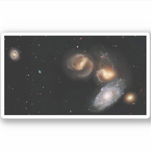 Stephan's Quintet Galaxies Sticker (Voorkant)