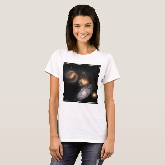 Stephan's Quintet Galaxies T-shirt (Voorkant volledig)