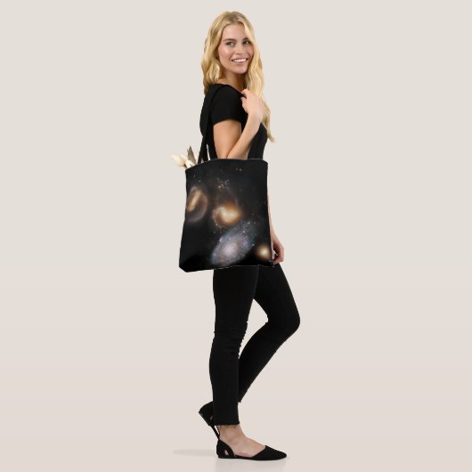 Stephan's Quintet Galaxies Tote Bag (Op model)