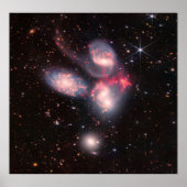 Stephan's Quintet James Webb NASA Full Size Poster (Voorkant)