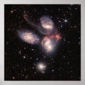 Stephan's Quintet James Webb Telescope Poster (Voorkant)