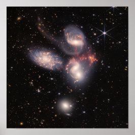 Stephan's Quintet James Webb Telescope Poster