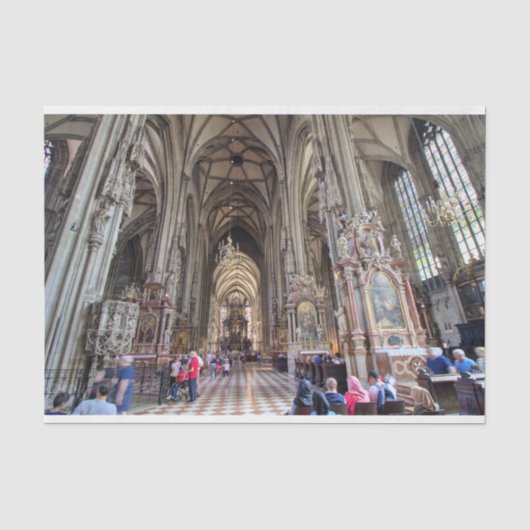 Stephansdom, Wenen Oostenrijk Tissuepapier (Voorkant)