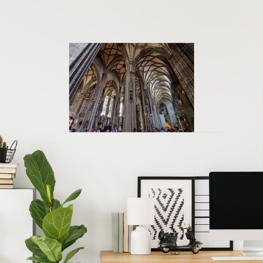 Stephansdom, Wien Österreich Poster (Thuiskantoor)