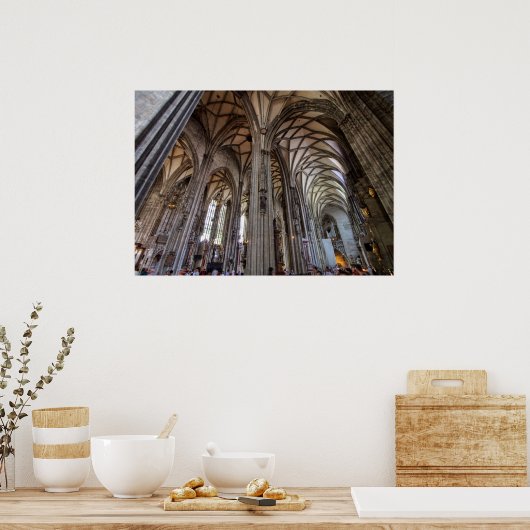 Stephansdom, Wien Österreich Poster (Keuken)