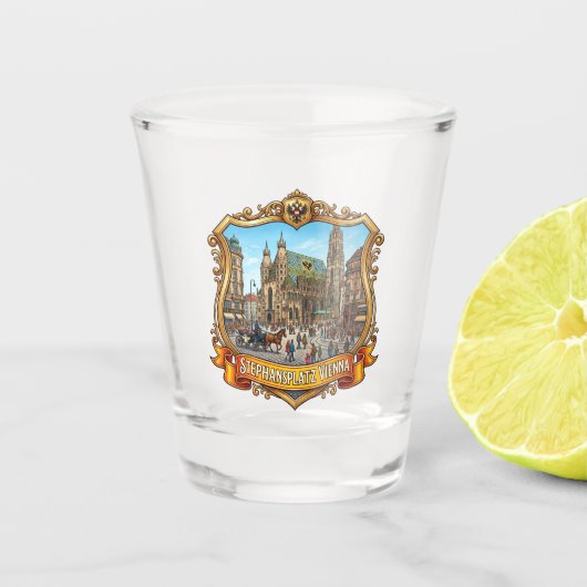 Stephansplatz Oostenrijk Shot Glas (Voorkant)