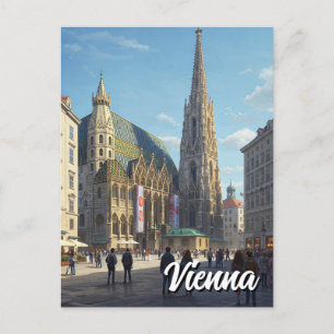 Stephansplatz Wenen Oostenrijk Reizen Briefkaart