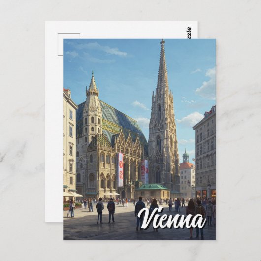 Stephansplatz Wenen Oostenrijk Reizen Briefkaart (Voorkant / Achterkant)