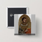 Stephen by Giotto di Bondone Vierkante Button 5,1 Cm (Voorkant /achterkant)