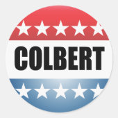 STEPHEN COLBERT RONDE STICKER (Voorkant)