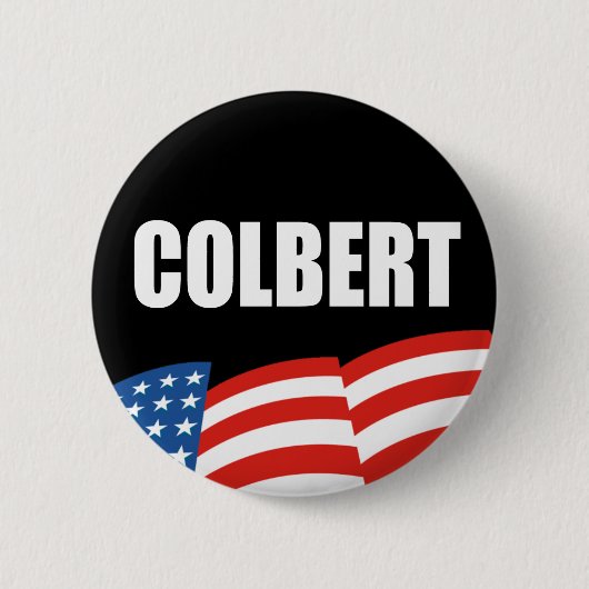 STEPHEN COLBERT-verkiezingstandwielen Ronde Button 5,7 Cm (Voorkant)