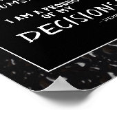 Stephen Covey Motivatie Citaat zwart-wit Poster (Hoek)