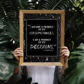 Stephen Covey Motivatie Citaat zwart-wit Poster